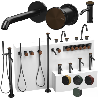 Смеситель для биде Gessi Origini 66007.845 тёмная бронза